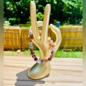 Natural Botswana Agate Stone of Inner Strength Bracelet